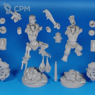 Описание картинки Ork Boss Zagstruk от ULTRA_BRO по цене 700руб | Свободный Рынок Миниатюр - СРМ
