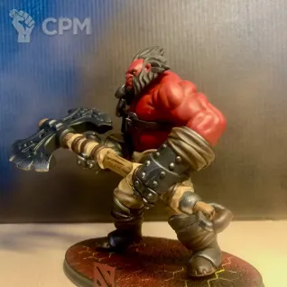 Описание картинки Акс (Axe) Дота 2 от Flameborn_Minis по цене 4 000руб | Свободный Рынок Миниатюр - СРМ