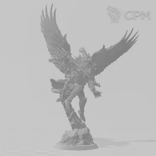 Описание картинки Sanguinius, Primarch of the Blood Angels Legion от Formosa Printing по цене 950руб | Свободный Рынок Миниатюр - СРМ