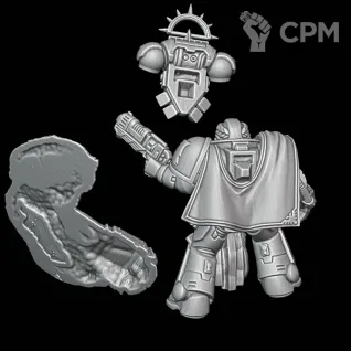 Описание картинки Captain Messinius от Surreal Factory по цене 220руб | Свободный Рынок Миниатюр - СРМ