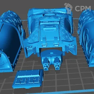 Описание картинки Caladius Grav-Tank - альт от Магазин Альфария по цене 2 300руб | Свободный Рынок Миниатюр - СРМ