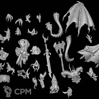 Описание картинки Daemon Prince от Surreal Factory по цене 950руб | Свободный Рынок Миниатюр - СРМ