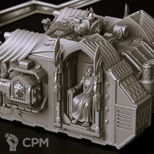 Описание картинки Venerable Land Raider - альт от Магазин Альфария по цене 2 300руб | Свободный Рынок Миниатюр - СРМ