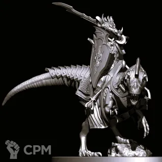 Описание картинки Dark Elf Dreadlord/Master on Cold One от Магазин Альфария по цене 300руб | Свободный Рынок Миниатюр - СРМ