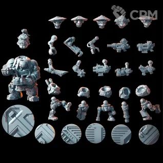 Описание картинки Орк и гоботы (6 персонажей) от Mind Mash print  по цене 1 290руб | Свободный Рынок Миниатюр - СРМ