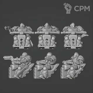 Описание картинки Black Templar Outriders от Мастерская террейна по цене 500руб | Свободный Рынок Миниатюр - СРМ
