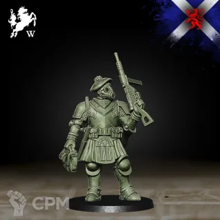 Описание картинки Highlanders - Engineer - Trench Crusade от Critical Print по цене 180руб | Свободный Рынок Миниатюр - СРМ