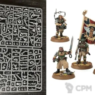 Описание картинки Cadian Command Squad от zurdo по цене 3 800руб | Свободный Рынок Миниатюр - СРМ