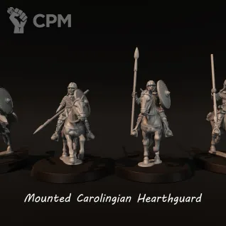 Описание картинки Mounted Carolingians от Manufactorum76 по цене 2 000руб | Свободный Рынок Миниатюр - СРМ