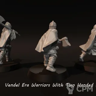 Описание картинки Vendel Era Warriors with 2handed axes от Recruiter по цене 550руб | Свободный Рынок Миниатюр - СРМ