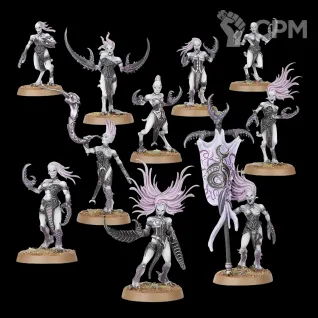 Описание картинки Daemonettes of Slaanesh от Орки с наГорки по цене 1 500руб | Свободный Рынок Миниатюр - СРМ
