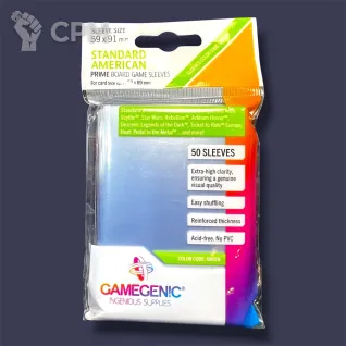 Описание картинки Протекторы для настольных игр Gamegenic «Standard American» (59 × 91 мм, 50 шт.) от LDBits по цене 480руб | Свободный Рынок Миниатюр - СРМ