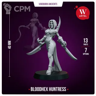 Описание картинки Миниатюра Bloodhex Huntress от Артель W по цене 1 329руб | Свободный Рынок Миниатюр - СРМ