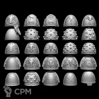 Описание картинки Raven Guard Shoulder Pads от Saudad по цене 300руб | Свободный Рынок Миниатюр - СРМ