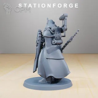 Описание картинки Adeptus Mechanicus: Skitarii Marshal от 3Д печать миниатюр по цене 281руб | Свободный Рынок Миниатюр - СРМ