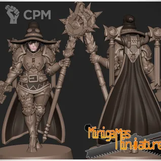 Описание картинки Мегумин хаосит Thousand daughters Megumin sorcerer waifu anime figurine 32мм от ChurcHehe 3d print по цене 800руб | Свободный Рынок Миниатюр - СРМ