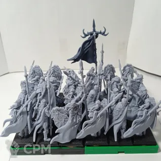 Описание картинки Копейщики (Forest Guard (T9A) / Eternal Guard (TOW)) - 35 шт. от Syryus по цене 8 750руб | Свободный Рынок Миниатюр - СРМ