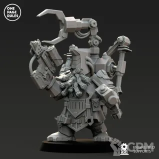Описание картинки Votann Mech Engineer 1 от Barduck Miniatures по цене 329руб | Свободный Рынок Миниатюр - СРМ