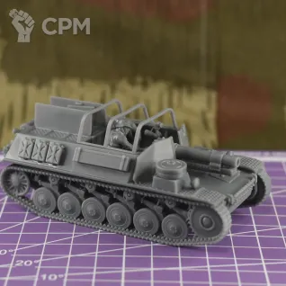 Описание картинки Немецкая САУ Sturmpanzerwagon II с экипажем (версия DAK) / масштаб 1:56 / 28mm от DModels по цене 1 500руб | Свободный Рынок Миниатюр - СРМ