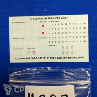Описание картинки Space Marine transfer sheet small #307 от WakoLab (Origs) по цене 320руб | Свободный Рынок Миниатюр - СРМ