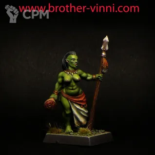 Описание картинки female orc от Brother Vinni по цене 410руб | Свободный Рынок Миниатюр - СРМ
