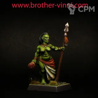 Описание картинки female orc от Brother Vinni по цене 410руб | Свободный Рынок Миниатюр - СРМ