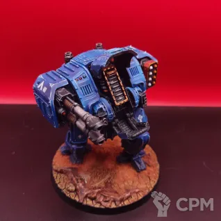 Описание картинки Ballistus Dreadnought Warhammer 40000 Ультрамарины, покрашен, SLA от Жидкий Пират по цене 3 700руб | Свободный Рынок Миниатюр - СРМ