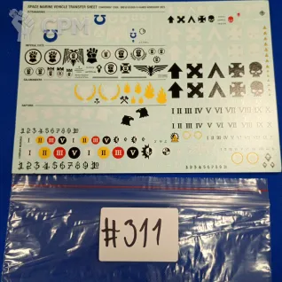 Описание картинки Space Marine vehicle transfer sheet #311 от WakoLab (Origs) по цене 850руб | Свободный Рынок Миниатюр - СРМ