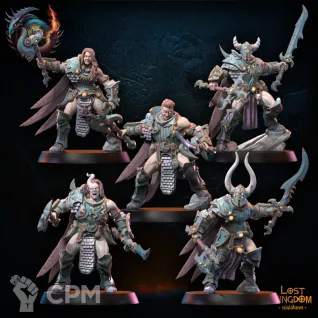 Описание картинки Nukuja Warriors Squad от PocketSized Prints по цене 1 900руб | Свободный Рынок Миниатюр - СРМ