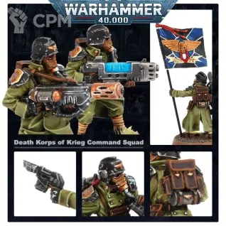 Описание картинки DEATH KORPS OF KRIEG COMMAND SQUAD от Red Rooster по цене 1 438руб | Свободный Рынок Миниатюр - СРМ