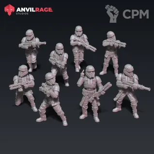 Описание картинки IMPERIAL SHORETROOPERS UNIT от xkilianx по цене 800руб | Свободный Рынок Миниатюр - СРМ