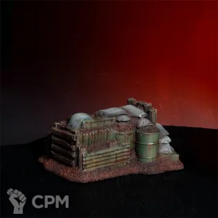 Описание картинки Малый окопный бруствер №1 из набора террейна «Могильные окопы: последний рубеж» от LDBits по цене 2 500руб | Свободный Рынок Миниатюр - СРМ