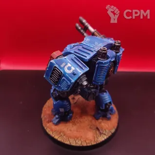 Описание картинки Ballistus Dreadnought Warhammer 40000 Ультрамарины, покрашен, SLA от Жидкий Пират по цене 3 700руб | Свободный Рынок Миниатюр - СРМ