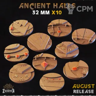 Описание картинки Ancient Halls Base 32мм от 3Д-Печка по цене 50руб | Свободный Рынок Миниатюр - СРМ