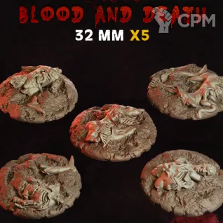 Описание картинки Blood and Death Base 32мм от 3Д-Печка по цене 50руб | Свободный Рынок Миниатюр - СРМ