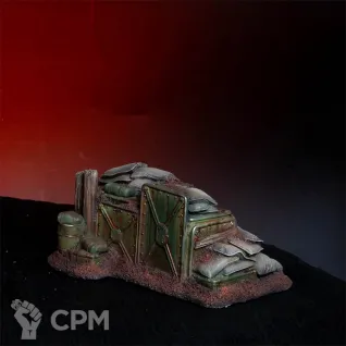 Описание картинки Малый окопный бруствер №2 из набора террейна «Могильные окопы: последний рубеж» от LDBits по цене 2 500руб | Свободный Рынок Миниатюр - СРМ