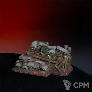 Описание картинки Малый окопный бруствер №2 из набора террейна «Могильные окопы: последний рубеж» от LDBits по цене 2 500руб | Свободный Рынок Миниатюр - СРМ