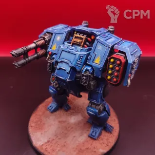 Описание картинки Ballistus Dreadnought Warhammer 40000 Ультрамарины, покрашен, SLA №2 от Жидкий Пират по цене 3 700руб | Свободный Рынок Миниатюр - СРМ