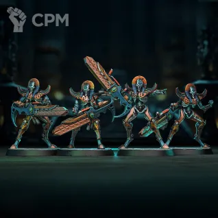 Описание картинки Necron warriors. от Shizoface по цене 800руб | Свободный Рынок Миниатюр - СРМ