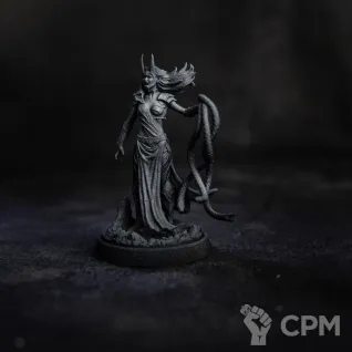 Описание картинки Дроу/Жрица от Dark Craft Hobby по цене 256руб | Свободный Рынок Миниатюр - СРМ