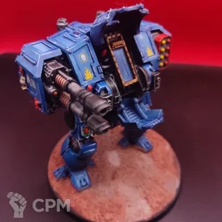Описание картинки Ballistus Dreadnought Warhammer 40000 Ультрамарины, покрашен, SLA №2 от Жидкий Пират по цене 3 700руб | Свободный Рынок Миниатюр - СРМ