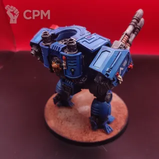 Описание картинки Ballistus Dreadnought Warhammer 40000 Ультрамарины, покрашен, SLA №2 от Жидкий Пират по цене 3 700руб | Свободный Рынок Миниатюр - СРМ
