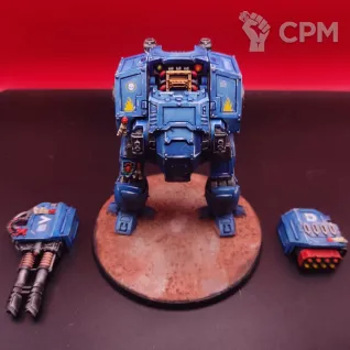Описание картинки Ballistus Dreadnought Warhammer 40000 Ультрамарины, покрашен, SLA №2 от Жидкий Пират по цене 3 700руб | Свободный Рынок Миниатюр - СРМ