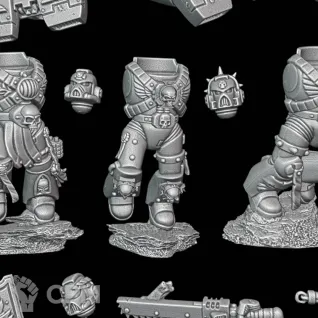 Описание картинки Vanguard Veteran Squad от Surreal Factory по цене 850руб | Свободный Рынок Миниатюр - СРМ