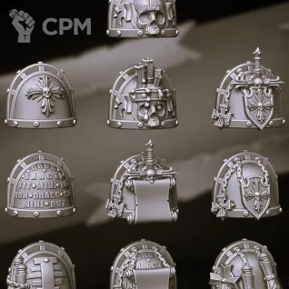 Описание картинки Brotherhood Terminator Squad / Paladin Squad 1 (отряд 5 моделей) от Магазин Альфария по цене 1 000руб | Свободный Рынок Миниатюр - СРМ