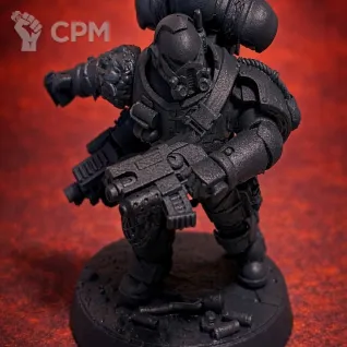 Описание картинки Миниатюры Warhammer 40K Space Wolves, набор 5 шт + подставки, собранные и грунтованные от 3DSprint по цене 888руб | Свободный Рынок Миниатюр - СРМ
