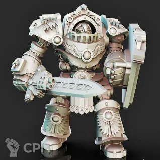 Описание картинки Contemptor Achillus/Galatus Dreadnough от Магазин Альфария по цене 1 100руб | Свободный Рынок Миниатюр - СРМ