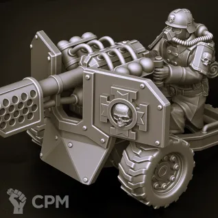 Описание картинки Krieg Heavy Weapons Squad от Магазин Альфария по цене 550руб | Свободный Рынок Миниатюр - СРМ