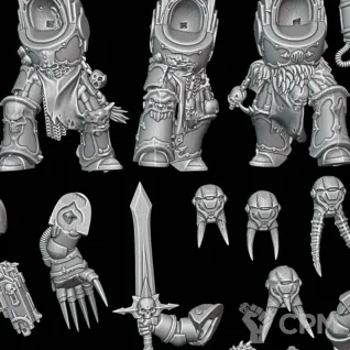 Описание картинки Chaos Terminator Squad от Surreal Factory по цене 980руб | Свободный Рынок Миниатюр - СРМ