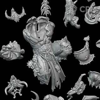 Описание картинки Daemon Prince от Surreal Factory по цене 950руб | Свободный Рынок Миниатюр - СРМ